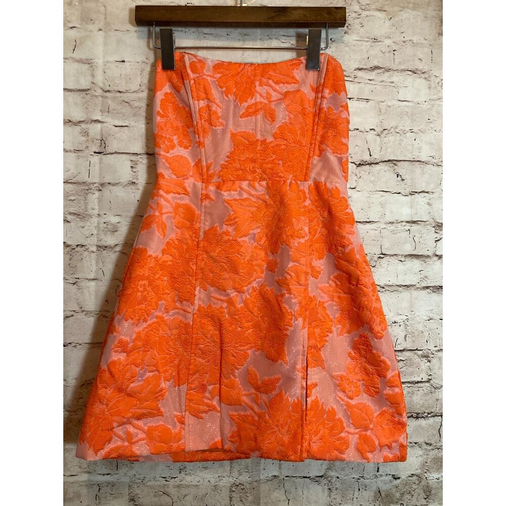 Showpo Orange Floral Midi Dress - Picture 2 of 14